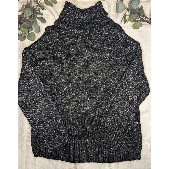 H&M Chunky Turtleneck in Heathered Gray - Picture 1 of 6